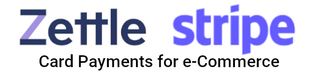logos of zettle and stripe payment methods